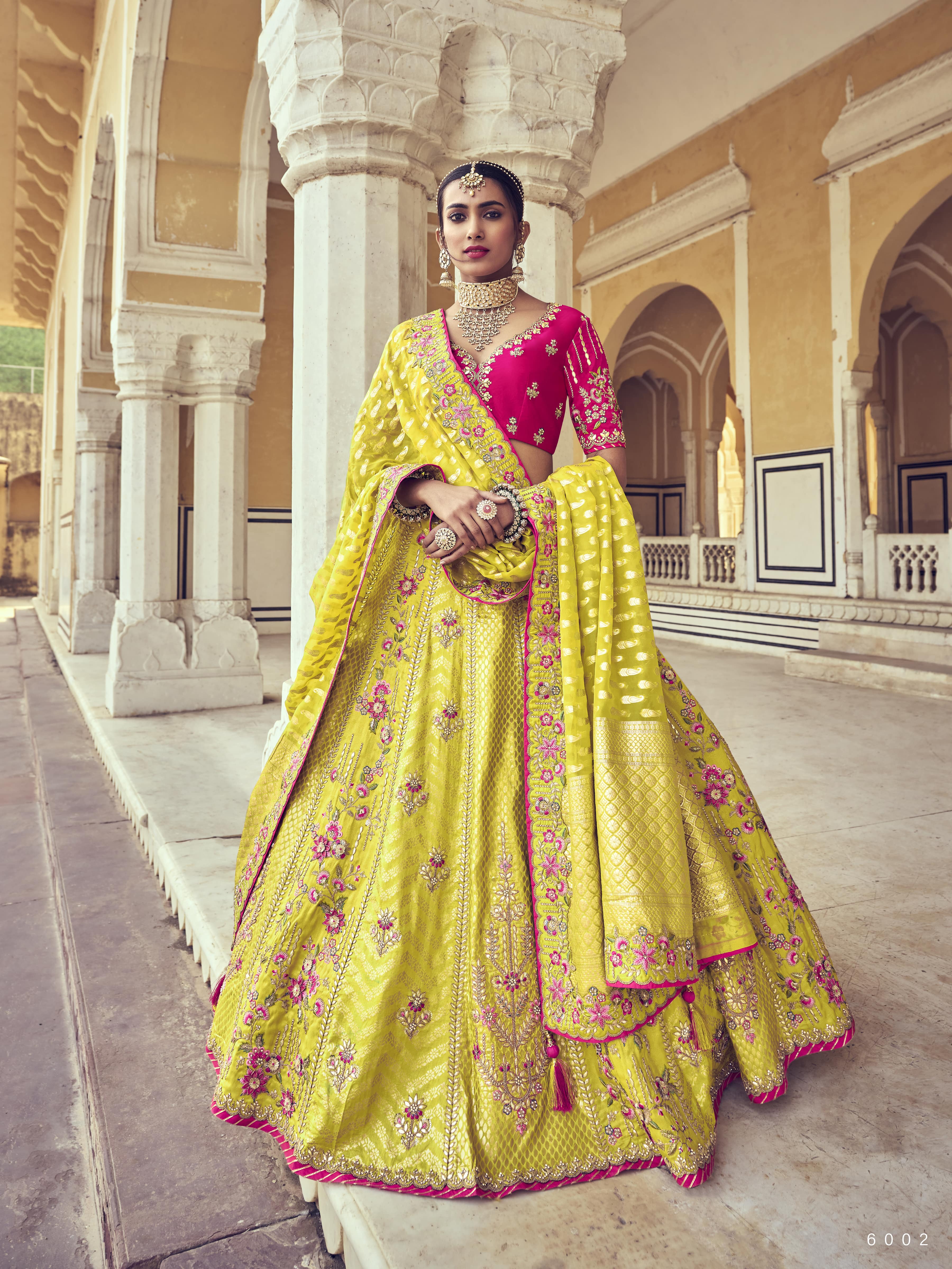 Buy Shoryam Fashion Girl's Taffeta Silk Semi-Stitched ethnic wear Lehenga  Choli |Girls 2-13 yrs | Gagra Choli Suits For Weddings (3-4 Years, green)  Online In India At Discounted Prices